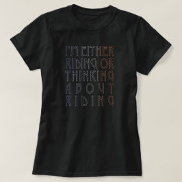 "Ik rijd of..." hippisch T-shirt