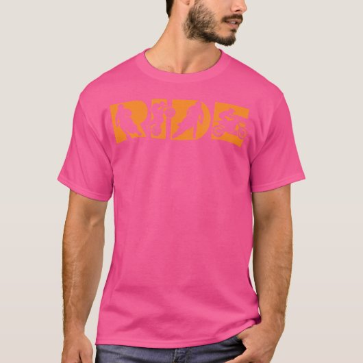 Ik rijd op mijn motor t-shirt (Voorkant)