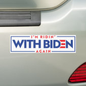 Ik rijd weer met Biden Bumpersticker (Op auto)