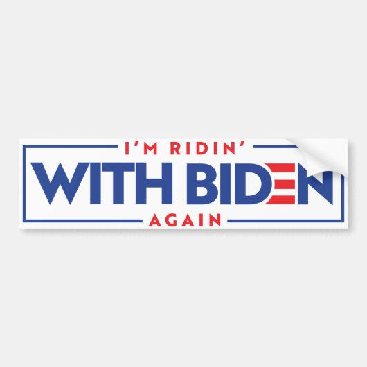 Ik rijd weer met Biden Bumpersticker (Voorkant)