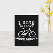 Ik rijd zodat ik mensen niet stik grappige mountai kaart (Gele Bloem)