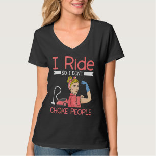 Ik rijd zodat ik mensen niet wurg Huishoudster sch T-shirt