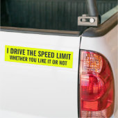 IK RIJF DE SNELHEIDSGRENS, OF JE HET leuk vindt OF Bumpersticker (Op Truck)