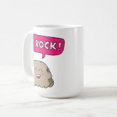 Ik Rock Mop Cute Rock Stomme Grappige Mok (Voorkant links)