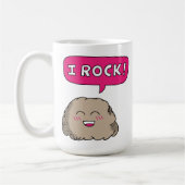Ik Rock Mop Cute Rock Stomme Grappige Mok (Links)