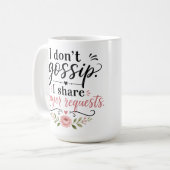 Ik roddel niet..... koffiemok (Voorkant links)