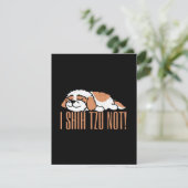 Ik roep tzu niet grappig citaat op | cadeau op de kaart (Staand voorkant)