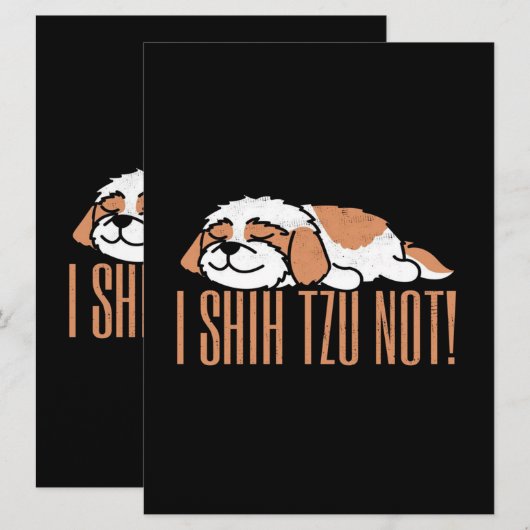 Ik roep tzu niet grappig citaat op | Verblijfsgesc (Voorkant / Achterkant)