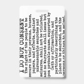 Ik Roept Mijn Miranda Rechten Op / Ik Geef Geen To Badge (Achterkant)