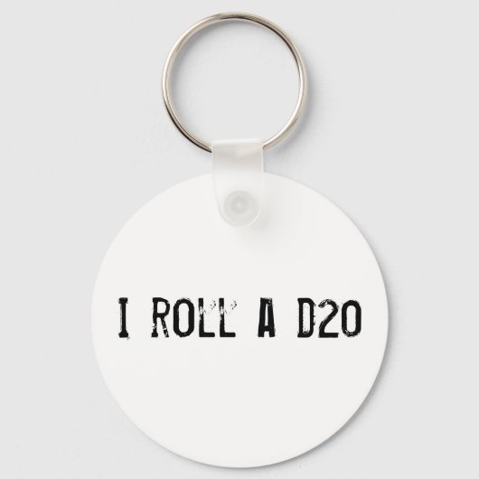Ik rol een d20 - sleutelhanger (Voorkant)