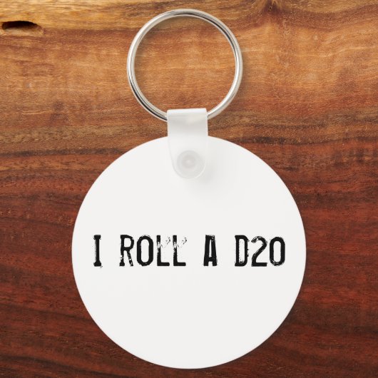 Ik rol een d20 - sleutelhanger (Voorkant)