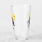 Ik rol met gekke heksen - zwarte kat en volle maan glas (Links)