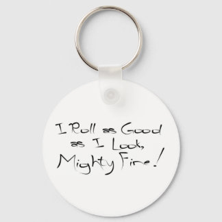 Ik rol zo goed als ik kijk sleutelhanger