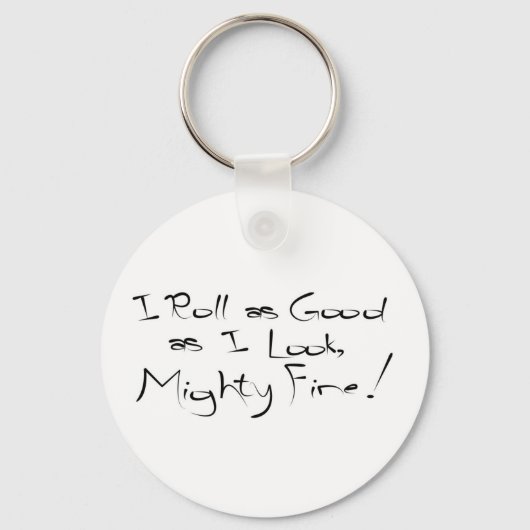 Ik rol zo goed als ik kijk sleutelhanger (Voorkant)