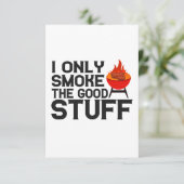 Ik rook alleen de goede spullen Bbq Barbecue Papa  Bedankkaart (Staand voorkant)