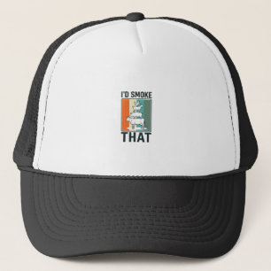 Ik rook dat vintage BBQ boerderij dieren ontwerp Trucker Pet