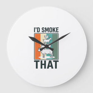 Ik rook dat vintage BBQ boerderijdieren ontwerp Grote Klok