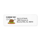 Ik rook die kalkoen etiket (Voorkant)