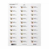 Ik rook die kalkoen etiket (Full Sheet)