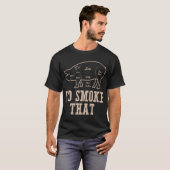 Ik rook naar varken roken BBQ Grill Master T-shirt (Voorkant volledig)