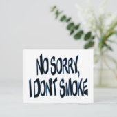 Ik rook niet briefkaart (Staand voorkant)