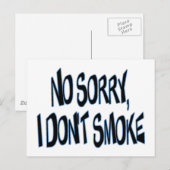 Ik rook niet briefkaart (Voorkant / Achterkant)