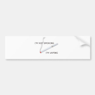 Ik rook niet, ik damp bumpersticker