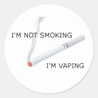 Ik rook niet In vapen Ronde Sticker