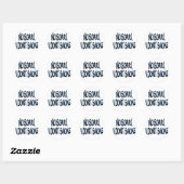 Ik rook niet ronde sticker (Vel)