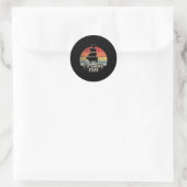 Ik rookte dat Boerderij dier BBQ Art Ronde Sticker (Tas)