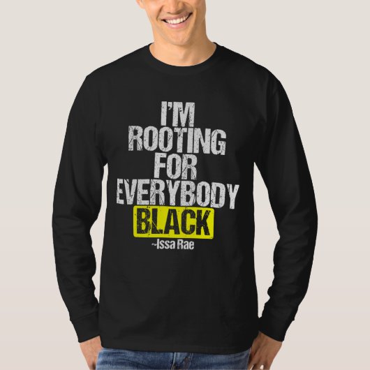 IK ROOTEER VOOR IEDEREEN ZWARTE BLACK Power T-shirt (Voorkant)