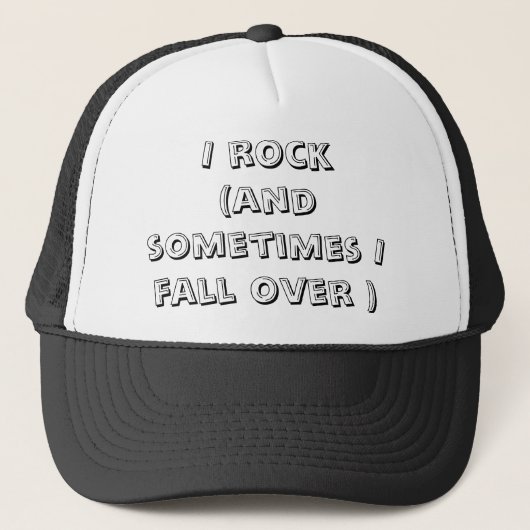 Ik rots en soms herfst ik over trucker pet (Voorkant)