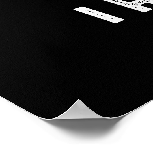 Ik Ruff je Funny Dog Pun Dark BG Poster (Hoek)