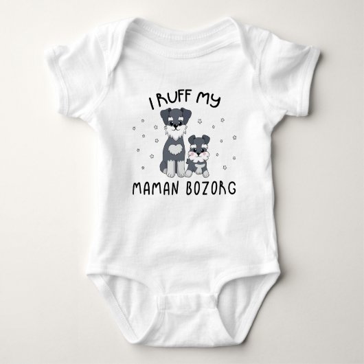 Ik Ruff My Maman Bozorg - Cute Puppy Dog Romper (Voorkant)
