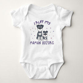 Ik Ruff My Maman Bozorg - Cute Puppy Dogs Romper