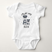 Ik Ruff My Oupa - Cute Puppy Dog Romper (Voorkant)