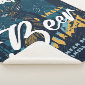 Ik ruik bier hert in het berglandschap sherpa deken (3/4)