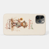 Ik ruik de herfst - Rustic Scarecrow & Sunflower Case-Mate iPhone Case (Achterkant (horizontaal))