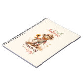 Ik ruik de herfst - Rustic Scarecrow & Sunflower Notitieboek (Linkerzijde)