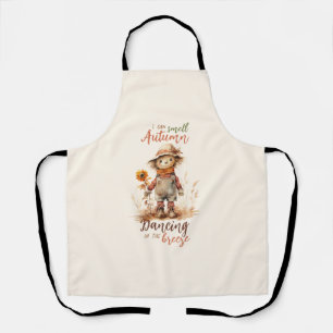 Ik ruik de herfst - Rustic Scarecrow & Sunflower Schort