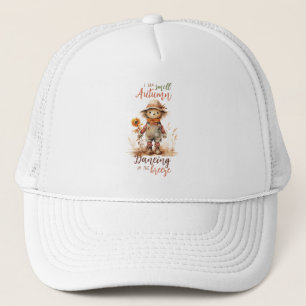 Ik ruik de herfst - Rustic Scarecrow & Sunflower Trucker Pet