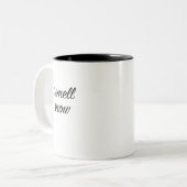 Ik ruik de Mok van sneeuwkoffie (Voorkant links)