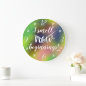 Ik ruik een nieuw begin... een smakelijk citaat kl grote klok (Huis)