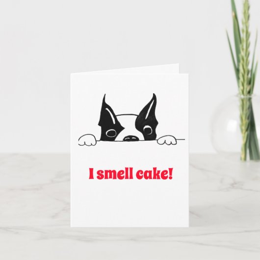 Ik ruik kaart met cake-groet (Voorkant)