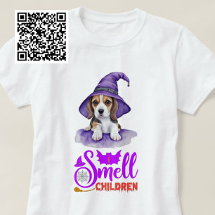 Ik ruik kinderen Beagle Witch T-shirt