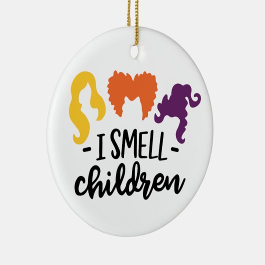 Ik ruik kinderen Sanderson Sisters Keramisch Ornament (Rechts)