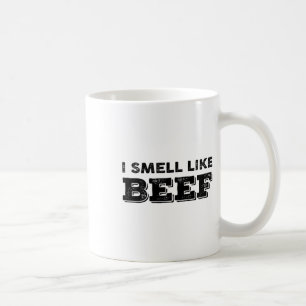 Ik ruik naar rund Grappige meme Steak vlees door t Koffiemok