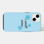 Ik Ruik Sneeuw Sneeuwvlok Motief iPhone Hoesje (Achterkant horizontaal)