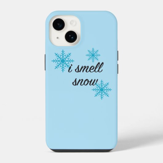 Ik Ruik Sneeuw Sneeuwvlok Motief iPhone Hoesje (Achterkant)