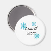 Ik Ruik Sneeuwflake Motif Magneet (Voorkant / Achterkant)